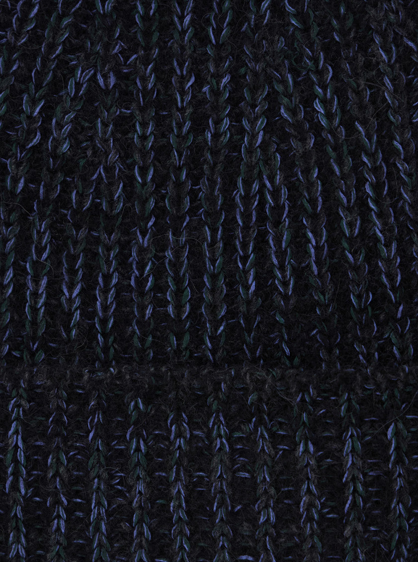 Dark Blue Knitted Beanie Cap 2