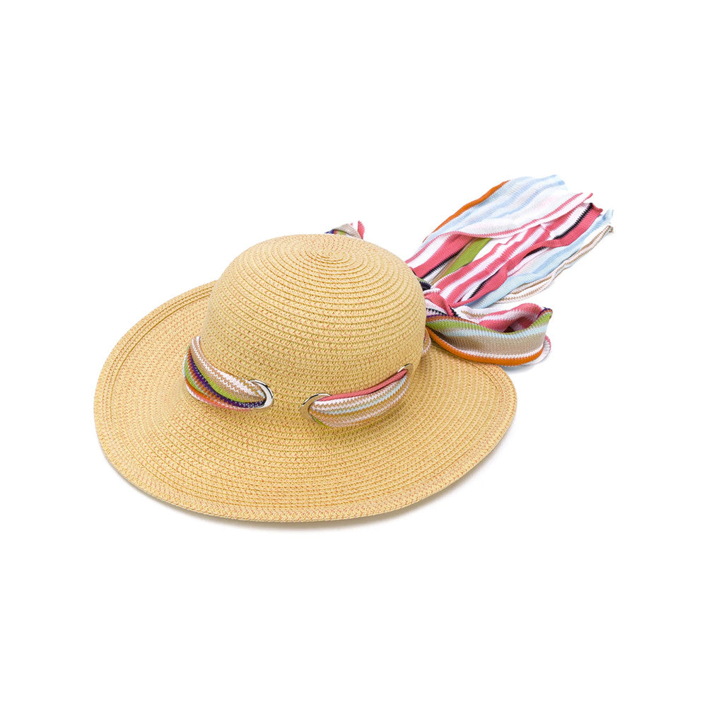 Beige Woven Summer Hat 1