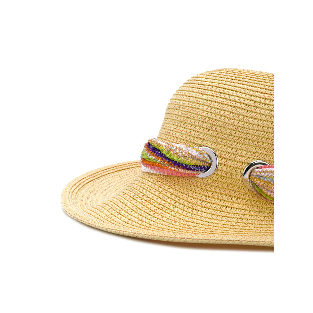 Beige Woven Summer Hat 2