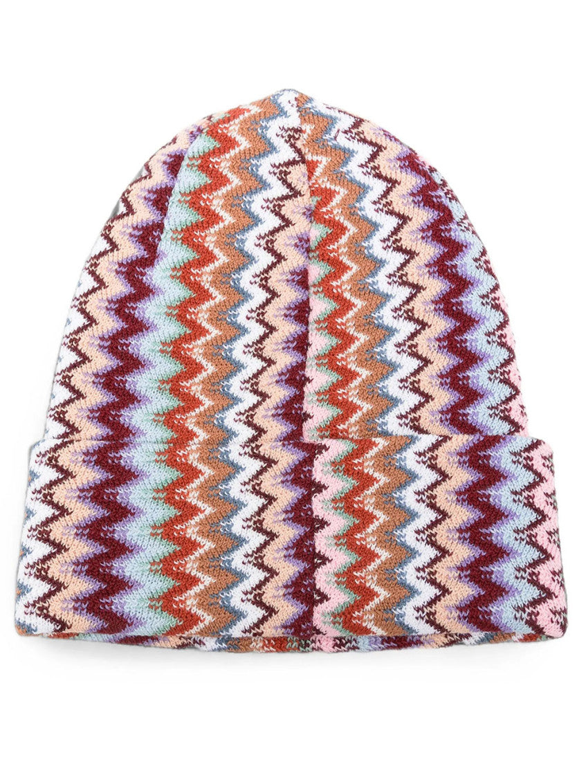 Multicolor Chevron Beanie Cap 3