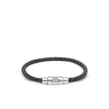 Black Braided Logo Bracelet 1