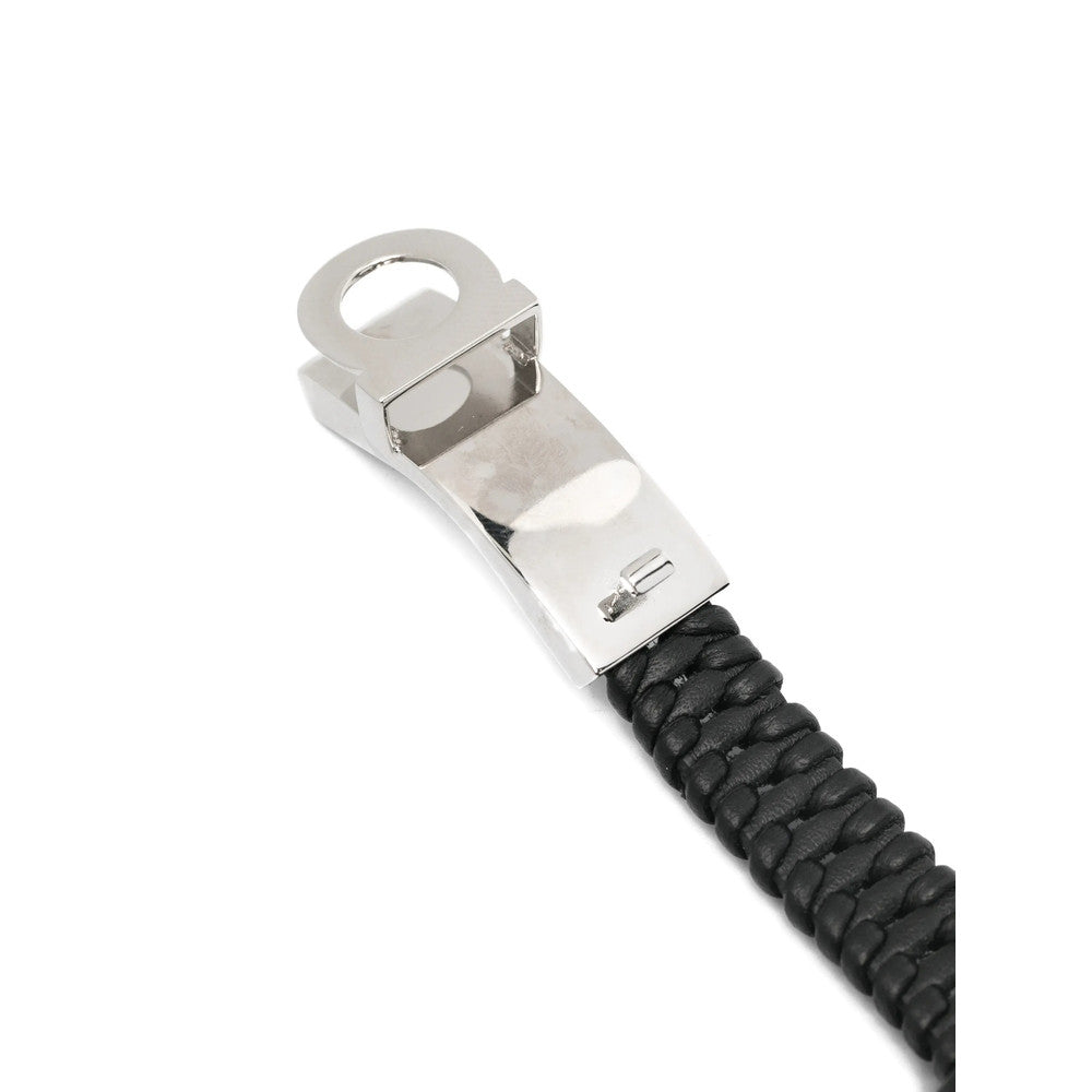 Black Gancini Braided Bracelet 2
