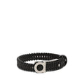 Dark Brown Gancini Braided Bracelet 1