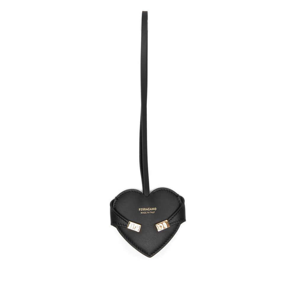 Black Heart Key Charm 1