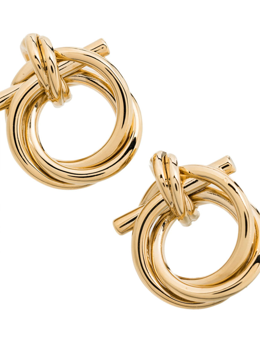 Golden Gancini Stud Earrings 3