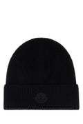 Black Logo Beanie Cap 1