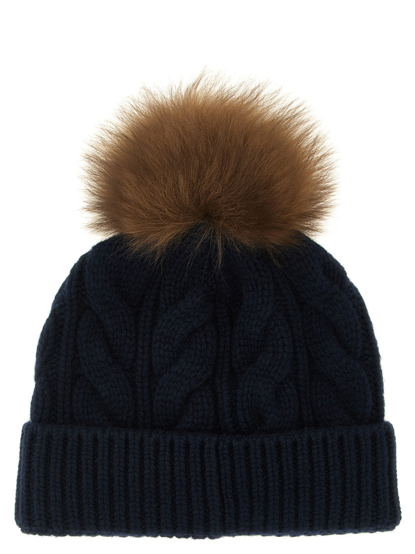 Blue Knitted Beanie Cap 2