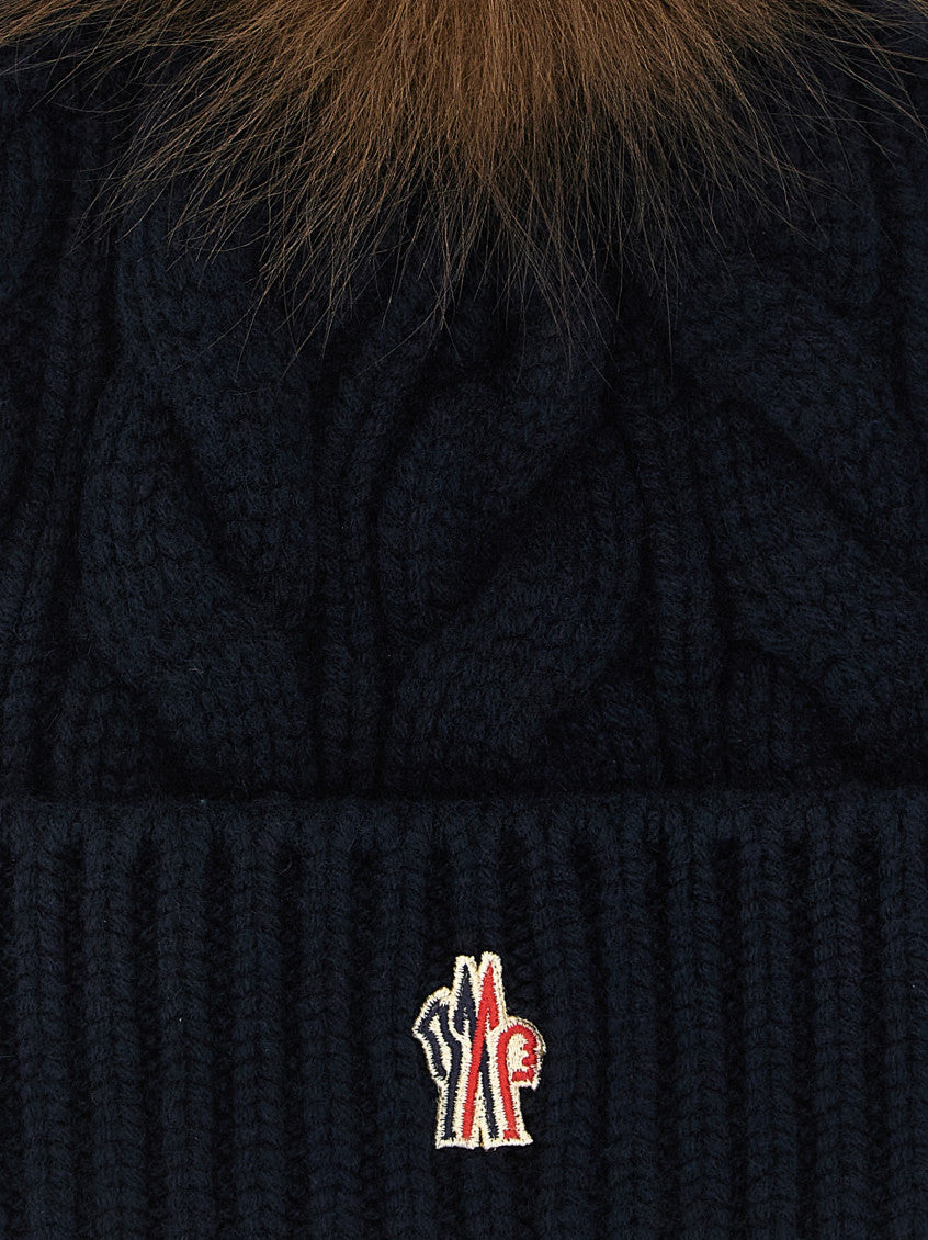 Blue Knitted Beanie Cap 3