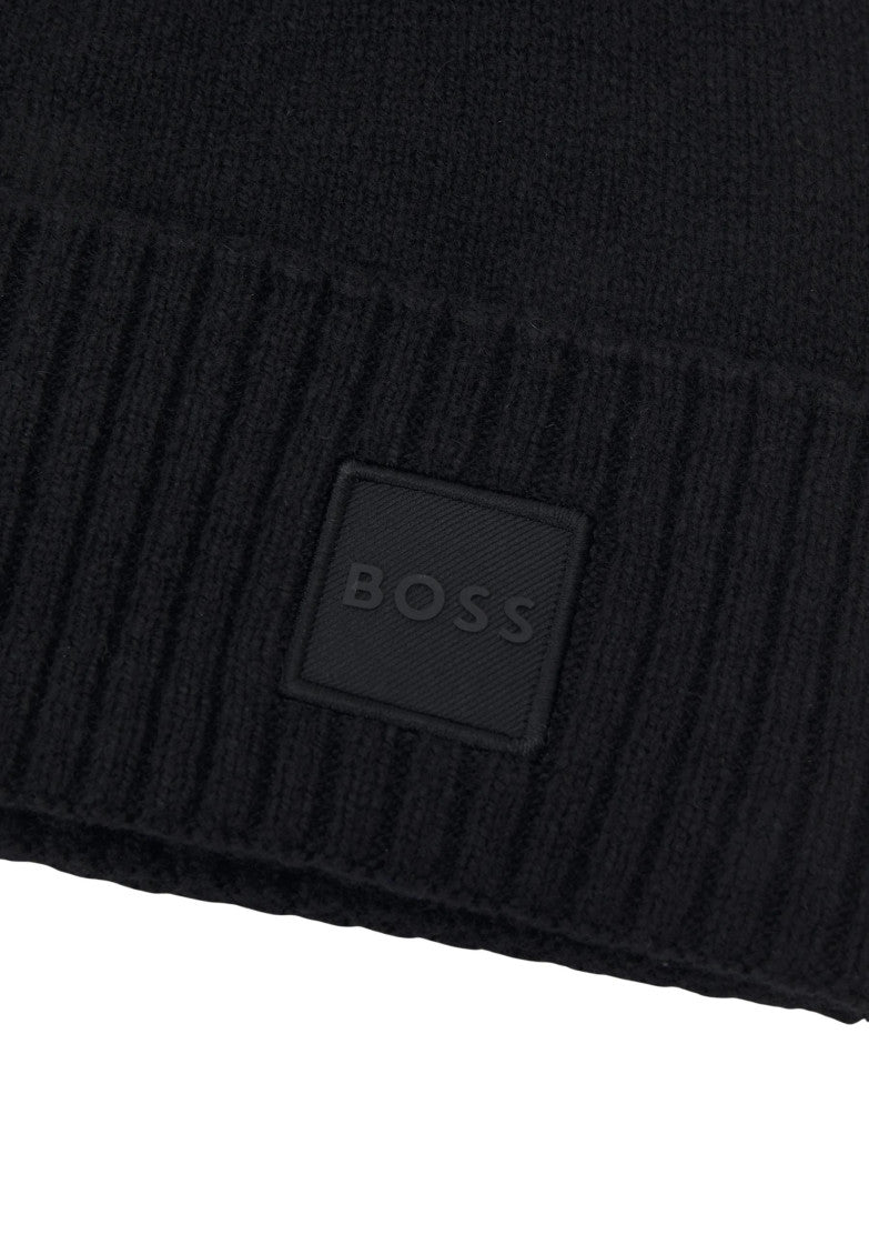 Black Logo Beanie Cap 2