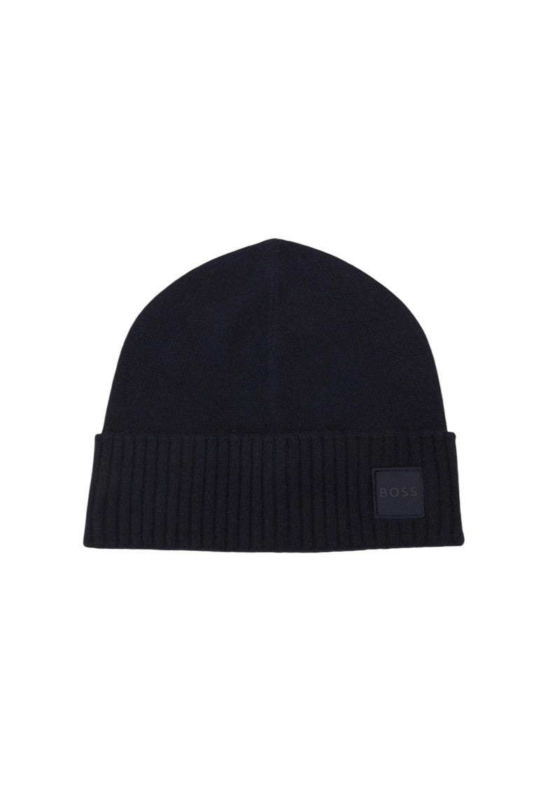 Dark Blue Logo Beanie Cap 1