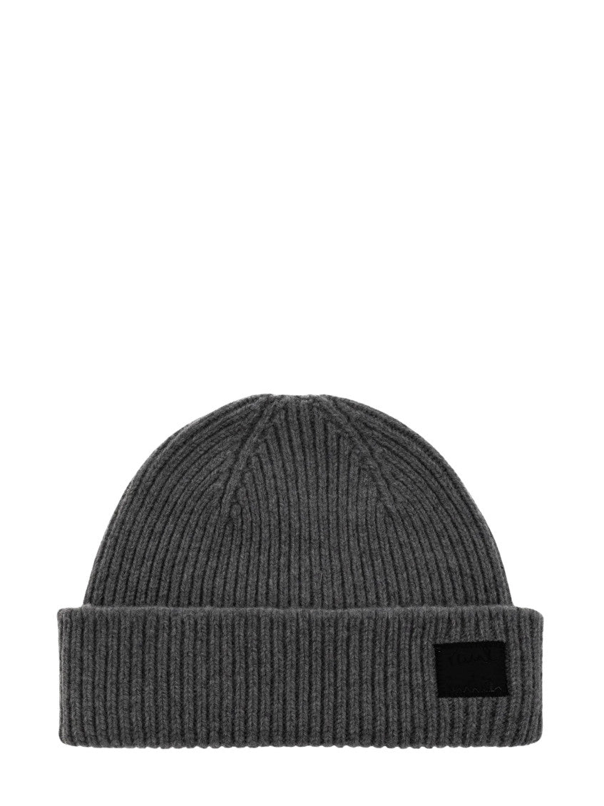 Grey Knitted Beanie Cap 1