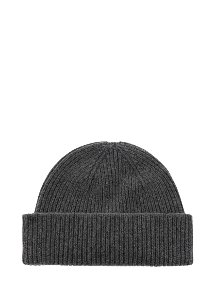 Grey Knitted Beanie Cap 2