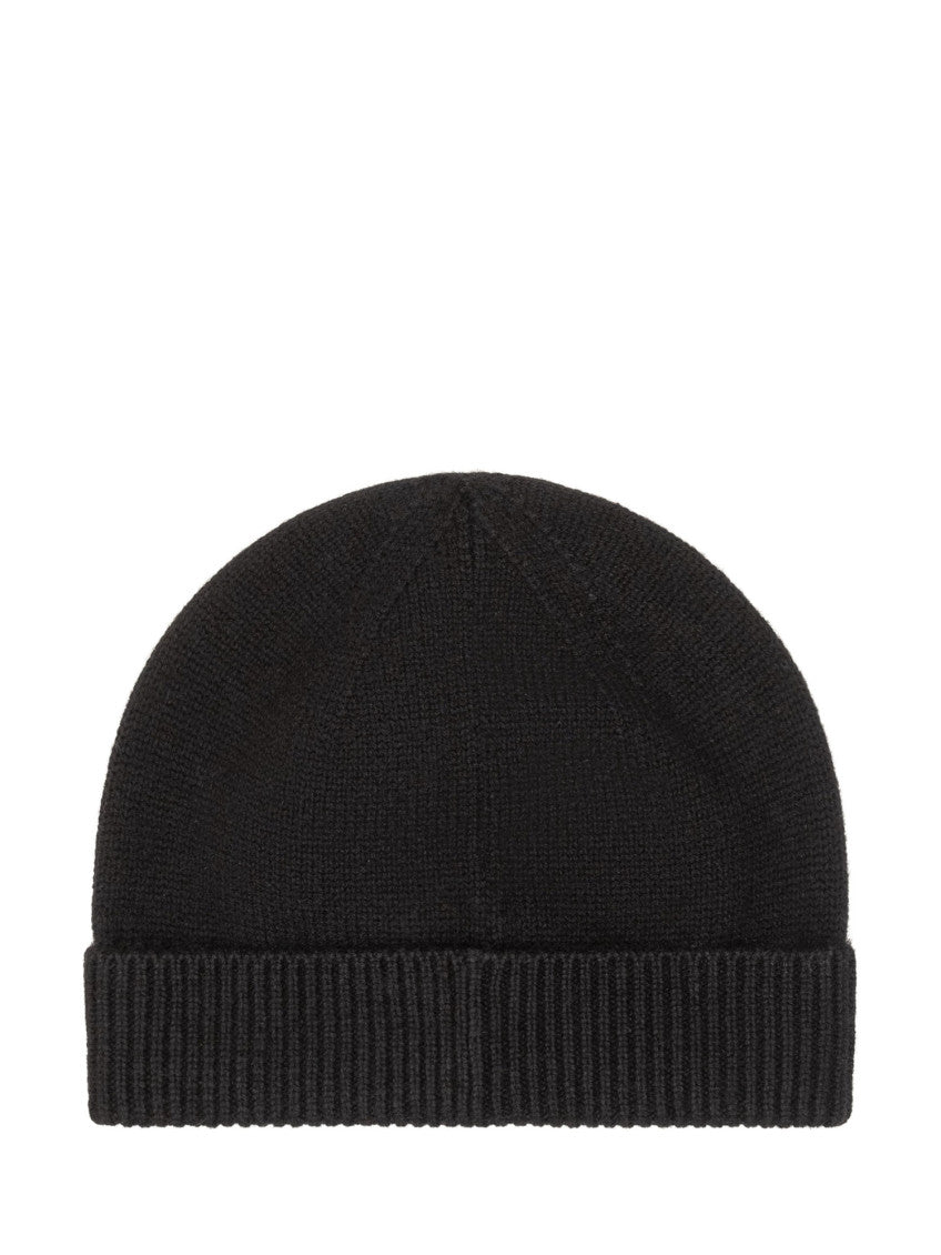 Black Logo Beanie Cap 2