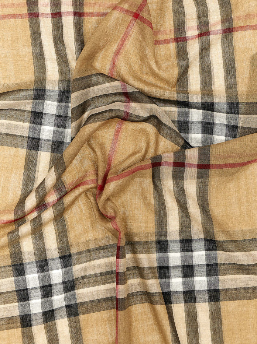 Beige Check scarf 3