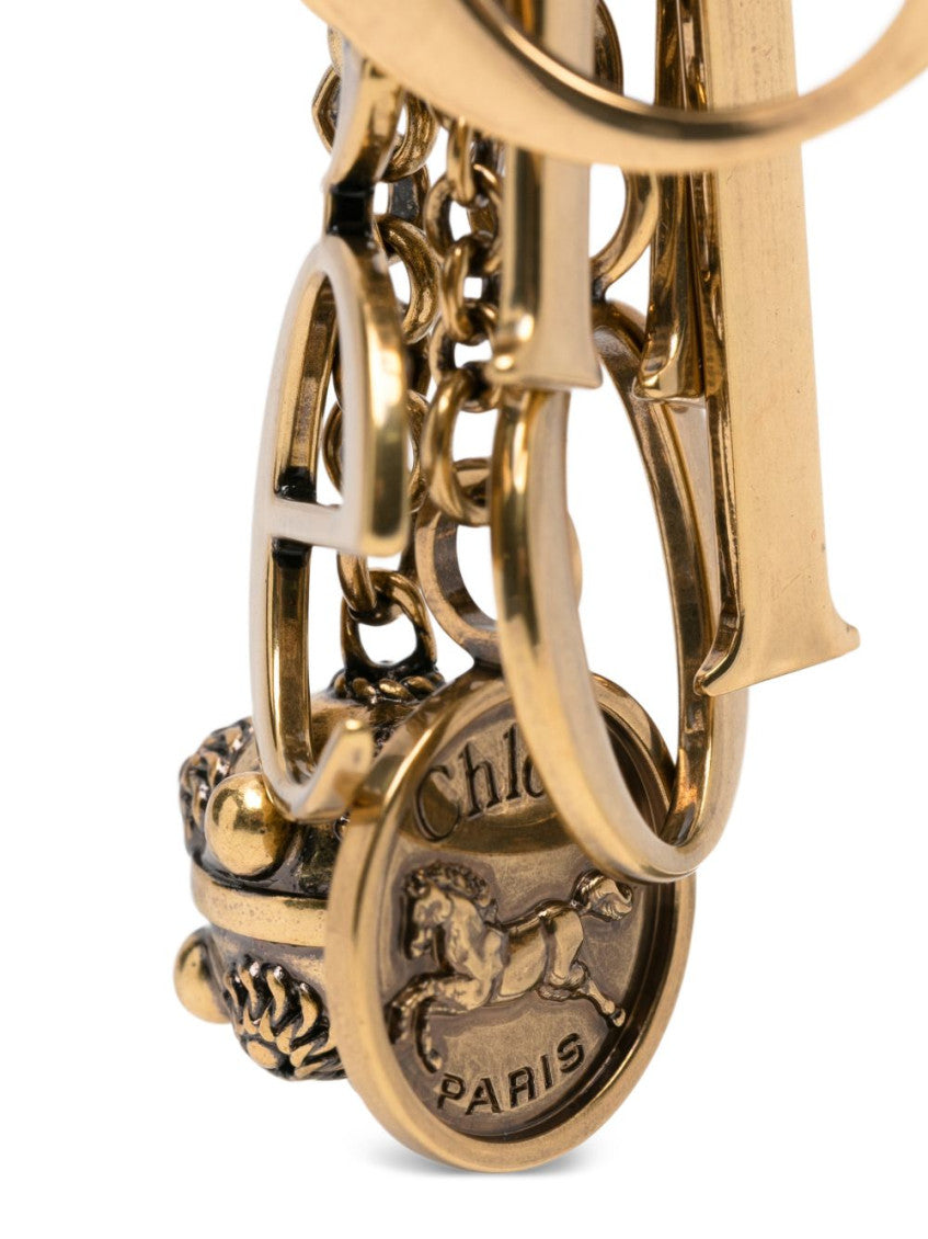 Golden Charm Key Ring 2