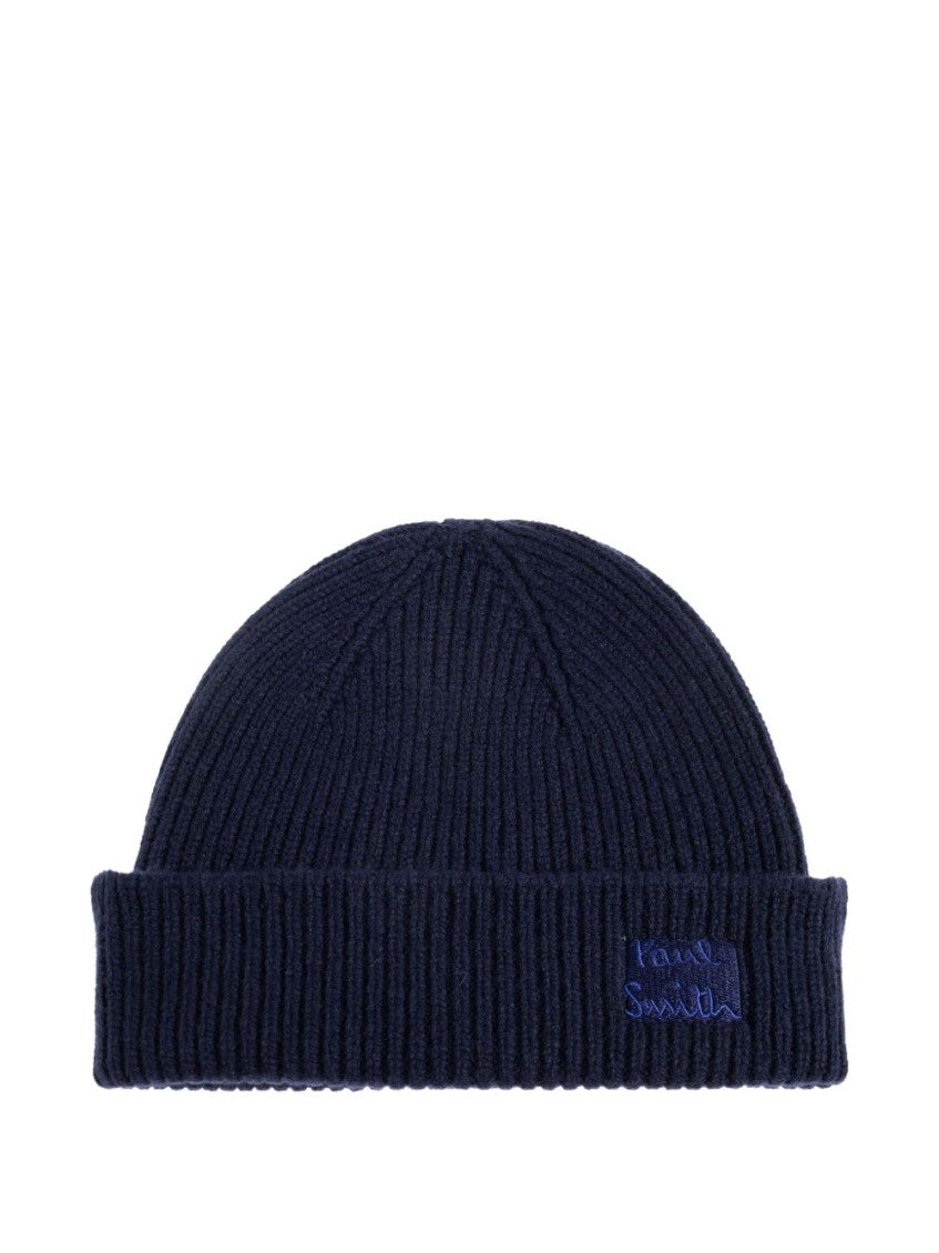 Navy Blue Logo Beanie Hat 1