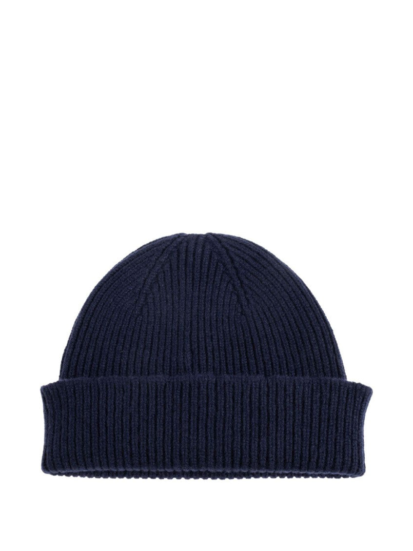 Navy Blue Logo Beanie Hat 2