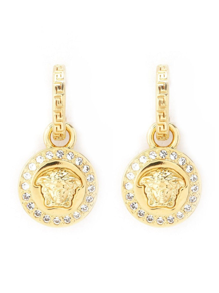 Golden Medusa Drop Earrings 1
