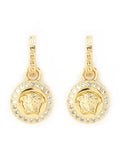 Golden Medusa Drop Earrings 1