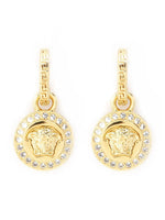 Golden Medusa Drop Earrings 1