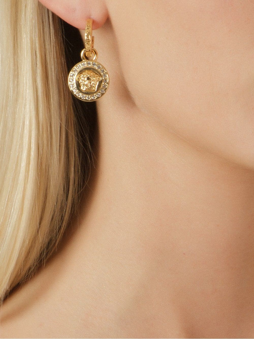 Golden Medusa Drop Earrings 2