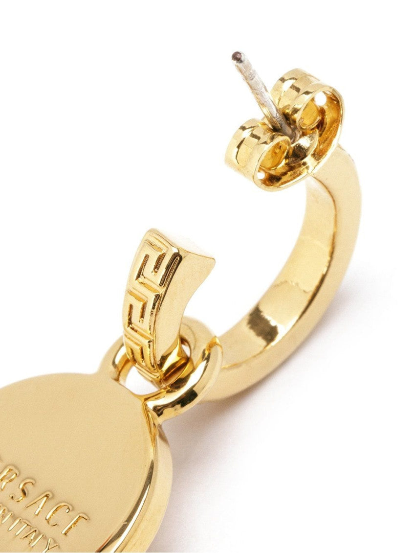 Golden Medusa Drop Earrings 3