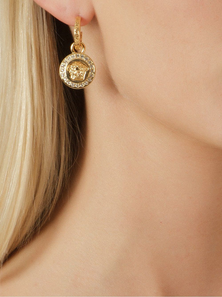 Golden Medusa Drop Earrings 6