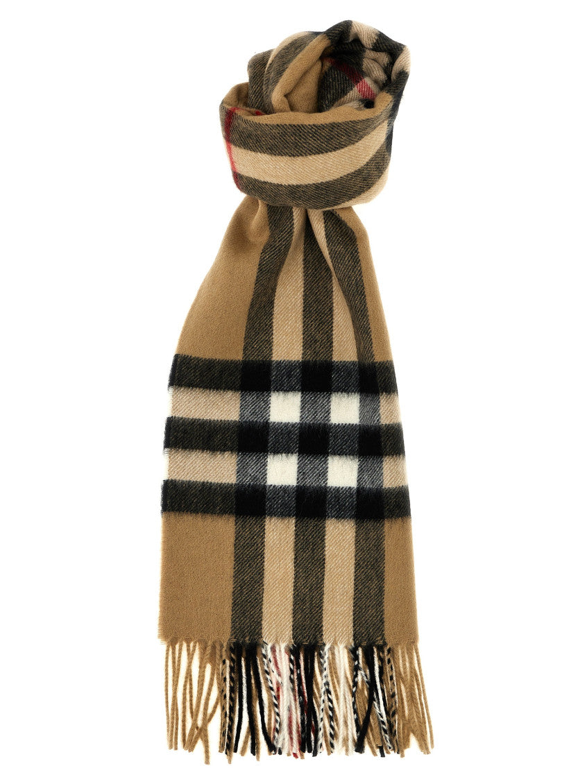 Beige Check Scarf 1