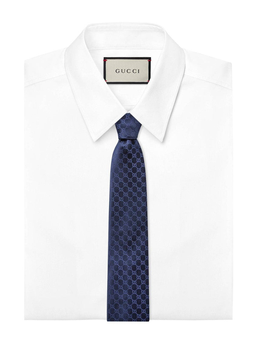 Navy Blue Logo Tie 2