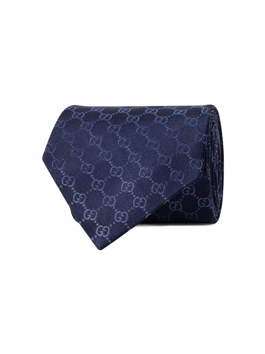 Navy Blue Logo Tie 3