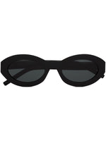 Black Oval Sunglasses 1