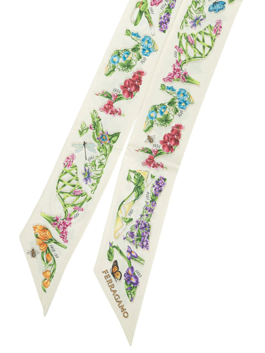 White Eden Printed Bandana Scarves 2