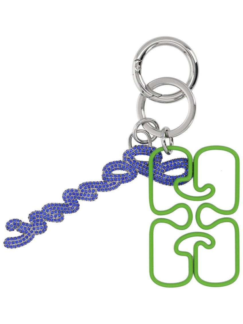 Green Logo Solid Key Holder 2