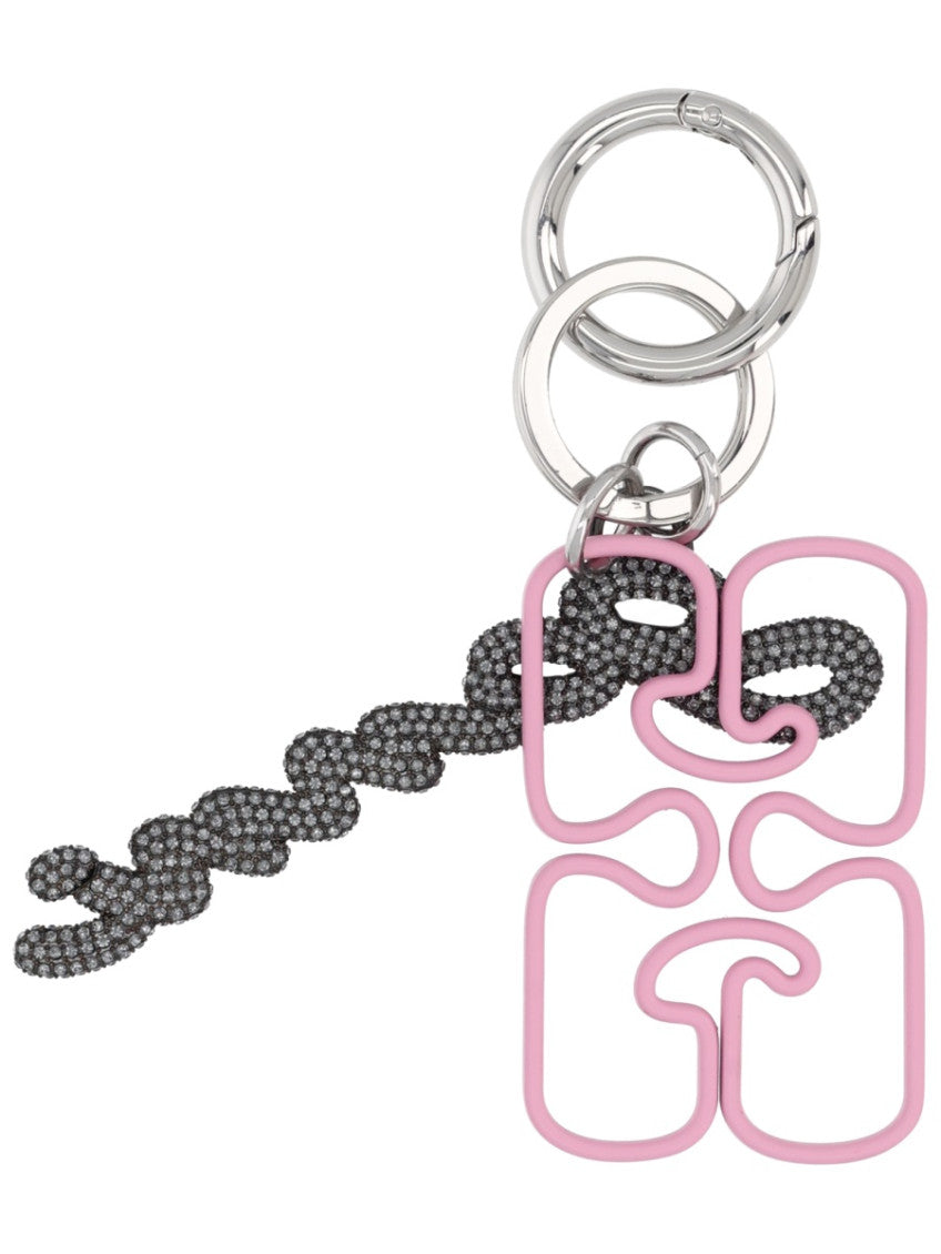 Grey Logo Solid Key Holder 2