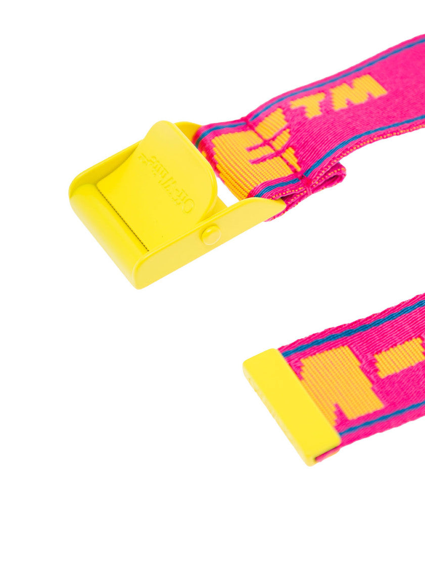 Fuchsia Logo Adjustable Buckle Belt 2
