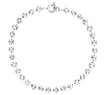 Transparent/Silver Crystal Necklace 1