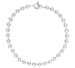 Transparent/Silver Crystal Necklace 1