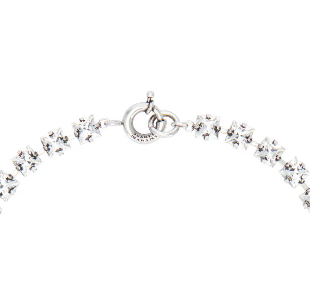 Transparent/Silver Crystal Necklace 3