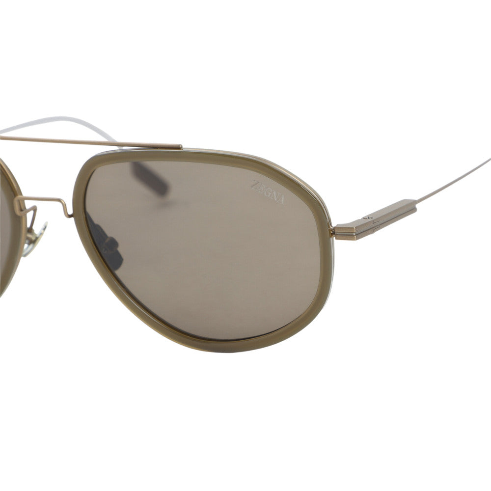 Dark Green Aviator Sunglasses 3