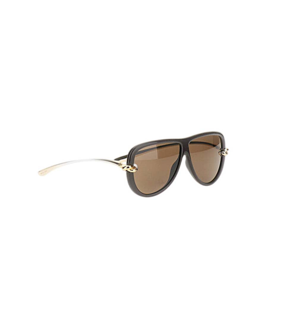 Dark Brown Aviator Sunglasses 2