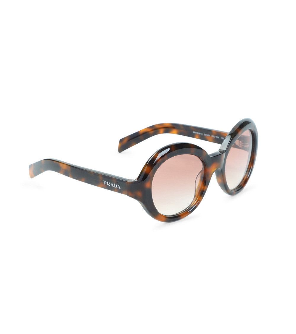Brown Havana Round Sunglasses 2
