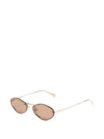 Brown Oval Sunglasses 1