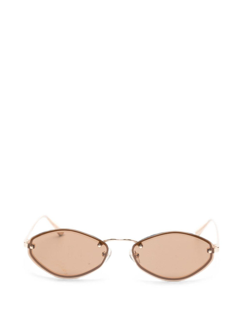 Brown Oval Sunglasses 2