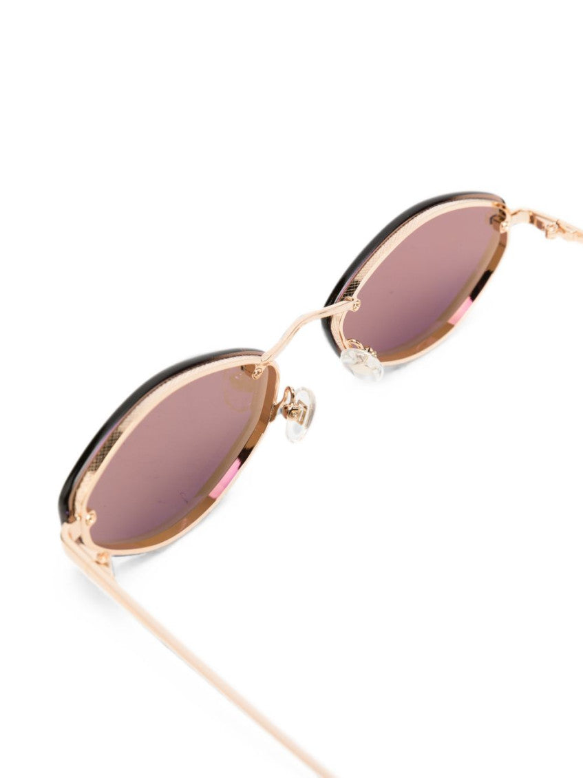 Brown Oval Sunglasses 3
