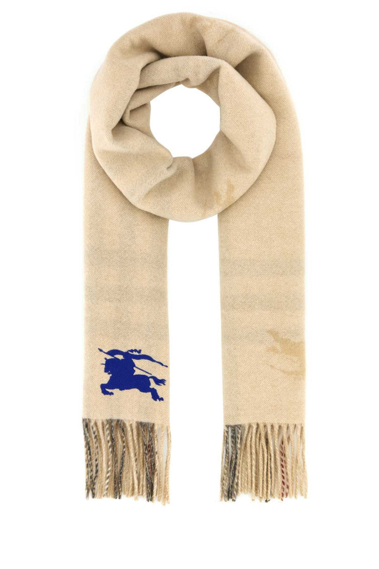 Sand cashmere reversible scarf 1