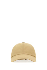 Beige Solid  Baseball Cap 1