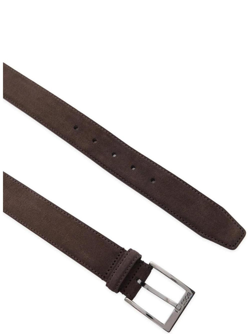 Brown Logo Buckle Belt 3