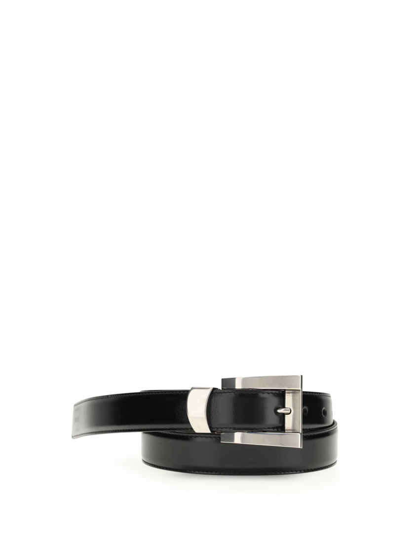 Black Rectangular Buckle Belt 2