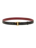 Black Logo Buckle Reversible Belt 1