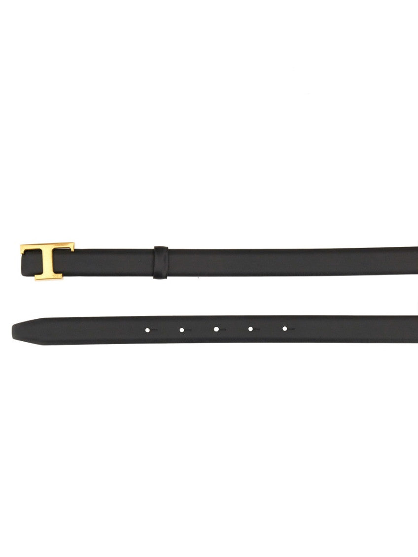 Black Logo Buckle Reversible Belt 3